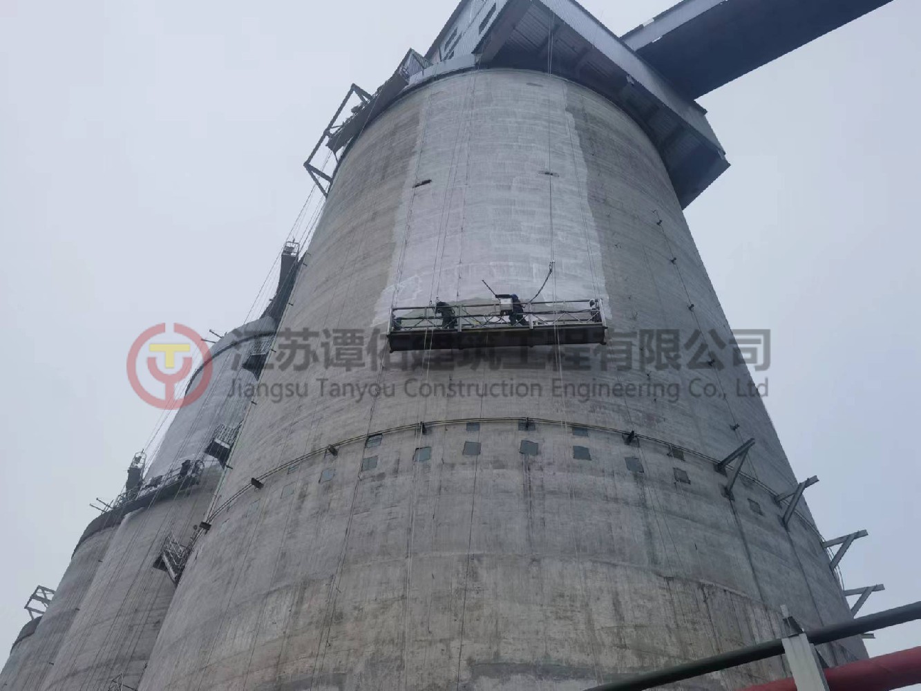 南鋼燃料供應(yīng)廠新建燒結(jié)煤筒倉(cāng)美化項(xiàng)目
